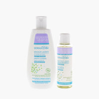 Duo de bain gel et huile pour bébé et enfant