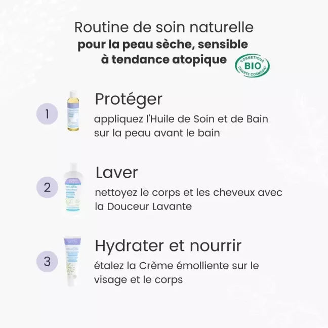 Routine de soin naturelle pour hydrater et nourrir la peau de bébé