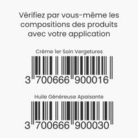 Code barre des produits du Programme Prévention Vergetures