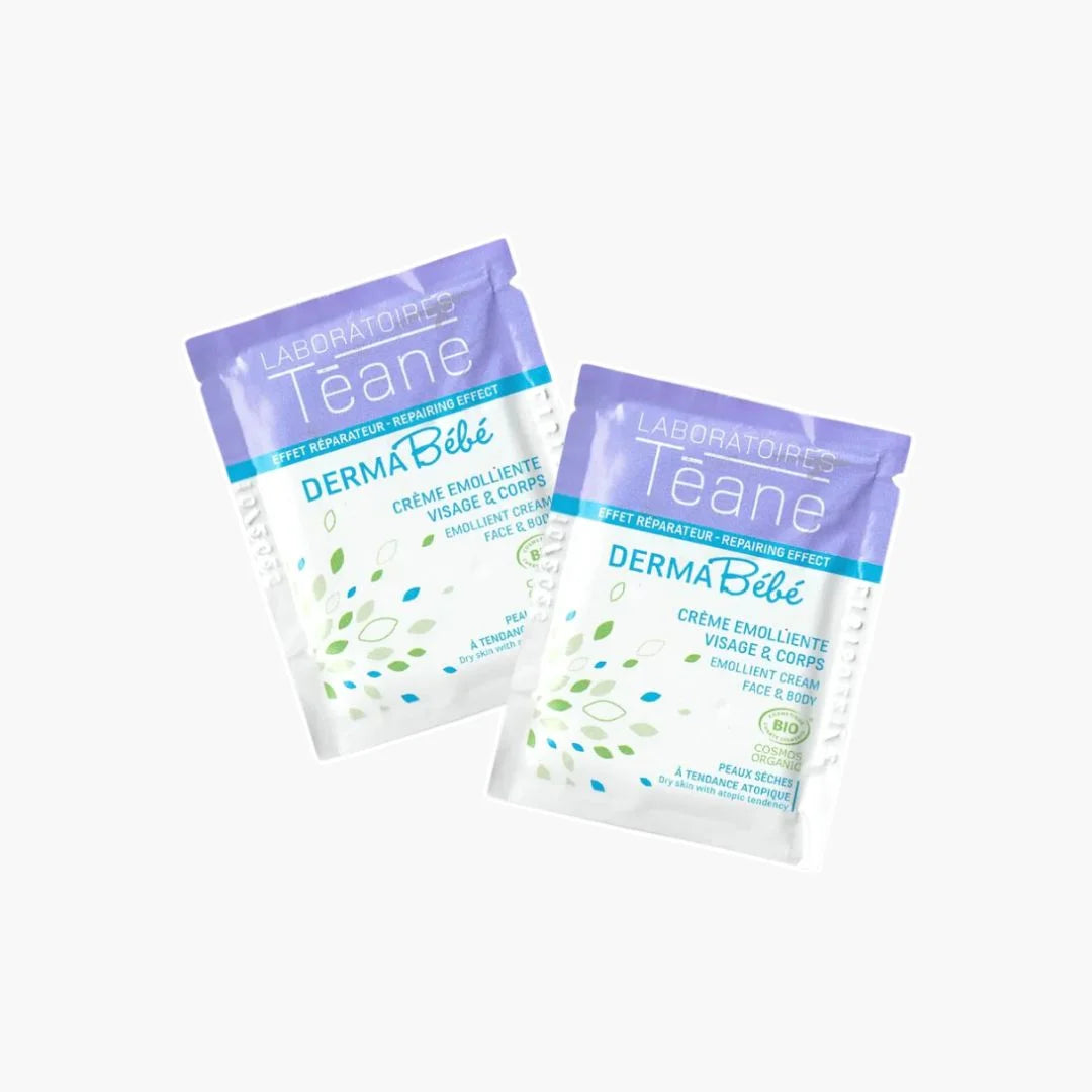 échantillon crème visage et corps bébé et enfant