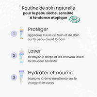 Routine toilette et bain avec la Douceur Lavante