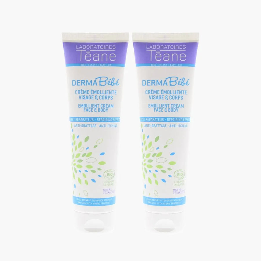 duo de crème émolliente 150ml eczema bébé et enfant