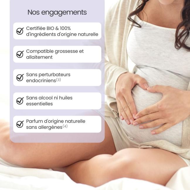 Engagement formulation Huile Généreuse Apaisante anti-vergetures grossesse