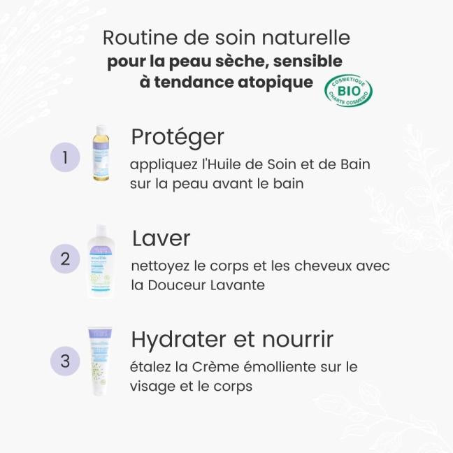 Routine toilette et bain avec la Douceur Lavante